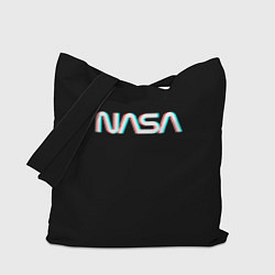 Сумка-шопер NASA glitch, цвет: 3D-принт