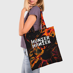 Сумка-шопер Hunter x Hunter red lava, цвет: 3D-принт — фото 2