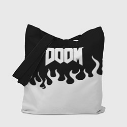 Сумка-шоппер Doom fire white