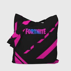 Сумка-шопер Fortnite geometry pink, цвет: 3D-принт