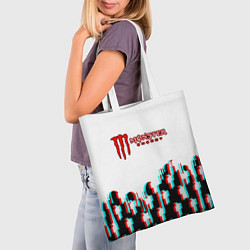 Сумка-шопер Billie Eilish x Monster energy, цвет: 3D-принт — фото 2