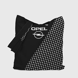 Сумка-шоппер Opel чёрно-белый шахматка
