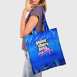 Сумка-шопер GTA vice city тропики, цвет: 3D-принт — фото 2