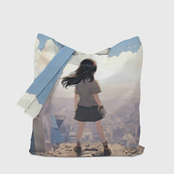 Сумка-шопер Девушка аниме, цвет: 3D-принт