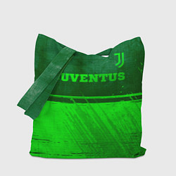 Сумка-шопер Juventus - green gradient посередине, цвет: 3D-принт