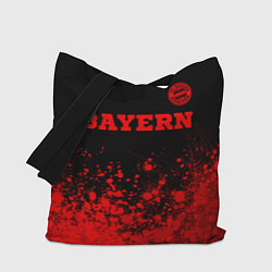 Сумка-шопер Bayern - red gradient посередине, цвет: 3D-принт