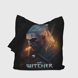 Сумка-шопер The Witcher and fire, цвет: 3D-принт