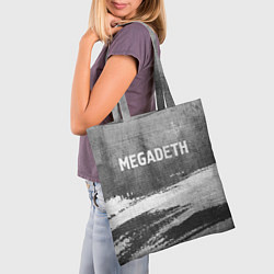 Сумка-шопер Megadeth - grey gradient посередине, цвет: 3D-принт — фото 2