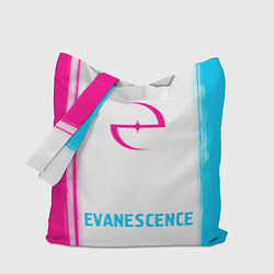 Сумка-шопер Evanescence neon gradient style по-центру, цвет: 3D-принт