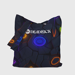 Сумка-шопер Deadlock logo текстурные плиты, цвет: 3D-принт