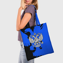 Сумка-шопер Россия герб патриот, цвет: 3D-принт — фото 2