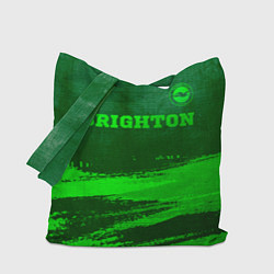 Сумка-шопер Brighton - green gradient посередине, цвет: 3D-принт