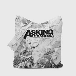 Сумка-шоппер Asking Alexandria white graphite