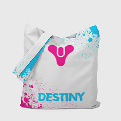 Сумка-шопер Destiny neon gradient style по-центру, цвет: 3D-принт