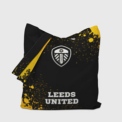 Сумка-шопер Leeds United - gold gradient по-центру, цвет: 3D-принт