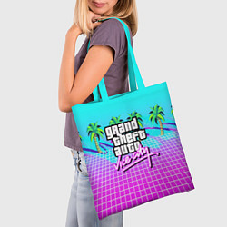 Сумка-шопер Vice city tropic collection, цвет: 3D-принт — фото 2