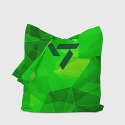 Сумка-шопер Seventeen green poly, цвет: 3D-принт
