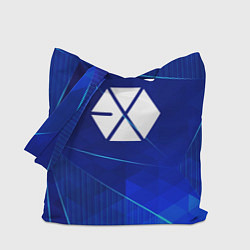 Сумка-шопер Exo blue poly, цвет: 3D-принт