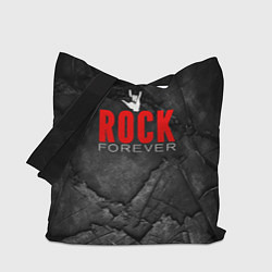 Сумка-шоппер Rock forever on black