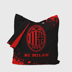 Сумка-шопер AC Milan - red gradient, цвет: 3D-принт