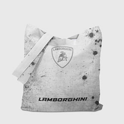 Сумка-шопер Lamborghini - white gradient по-центру, цвет: 3D-принт