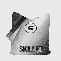 Сумка-шопер Skillet glitch на светлом фоне по-центру, цвет: 3D-принт