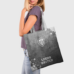 Сумка-шопер Leeds United - grey gradient по-центру, цвет: 3D-принт — фото 2
