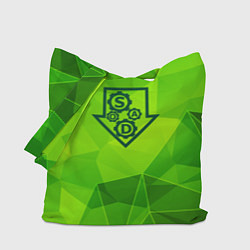 Сумка-шопер System of a Down green poly, цвет: 3D-принт