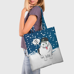 Сумка-шопер Котозмей Бендер - 2025, цвет: 3D-принт — фото 2