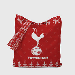 Сумка-шопер Новогодний Tottenham с оленями, цвет: 3D-принт