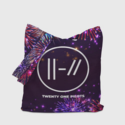 Сумка-шопер Праздничный Twenty One Pilots, цвет: 3D-принт