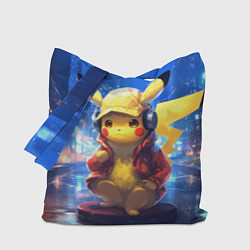 Сумка-шопер Диджей Пикачу, цвет: 3D-принт