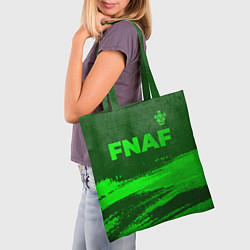 Сумка-шопер FNAF - green gradient посередине, цвет: 3D-принт — фото 2