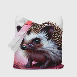 Сумка-шопер Ежик в розовом свете, цвет: 3D-принт