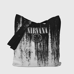 Сумка-шопер Нирвана потёки грязи, цвет: 3D-принт