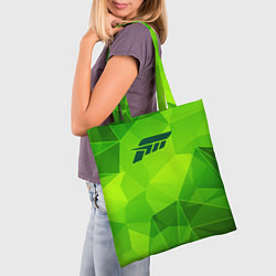 Сумка-шопер Forza Horizon green poly, цвет: 3D-принт — фото 2