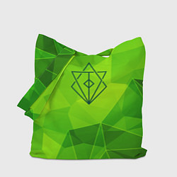 Сумка-шопер In Flames green poly, цвет: 3D-принт