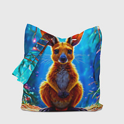 Сумка-шопер Кенгуру в джунглях, цвет: 3D-принт