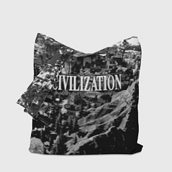 Сумка-шопер Civilization - global strategy, цвет: 3D-принт