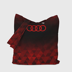 Сумка-шопер Audi red poly, цвет: 3D-принт