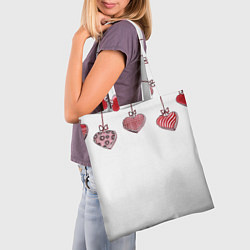 Сумка-шопер Ожерелье любви, цвет: 3D-принт — фото 2