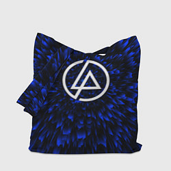 Сумка-шопер Linkin Park blue energy, цвет: 3D-принт