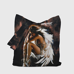 Сумка-шопер Все дуреют с этих ангелов, цвет: 3D-принт