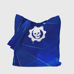 Сумка-шопер Gears of War blue poly, цвет: 3D-принт