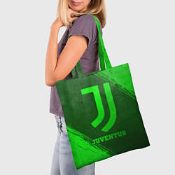 Сумка-шопер Juventus - green gradient, цвет: 3D-принт — фото 2