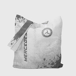 Сумка-шопер Mercedes - white gradient вертикально, цвет: 3D-принт