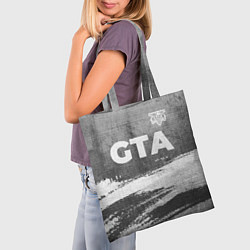 Сумка-шопер GTA - grey gradient посередине, цвет: 3D-принт — фото 2