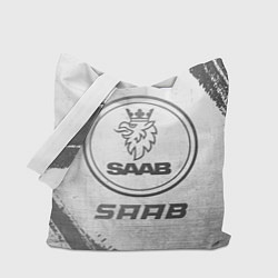 Сумка-шопер Saab - white gradient, цвет: 3D-принт