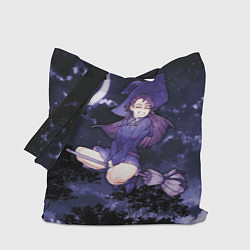 Сумка-шопер Веселая ведьма летит на шабаш, цвет: 3D-принт