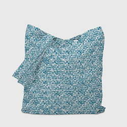 Сумка-шоппер Бело-синий текстурный